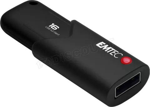 Photo de Clé USB 3.2 Emtec B120 Click Secure - 16Go (Noir)