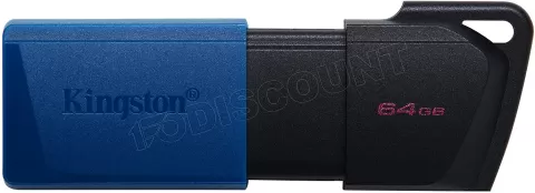 Photo de Clé USB 3.2 Kingston DataTraveler Exodia M - 64Go (Bleu/Noir)