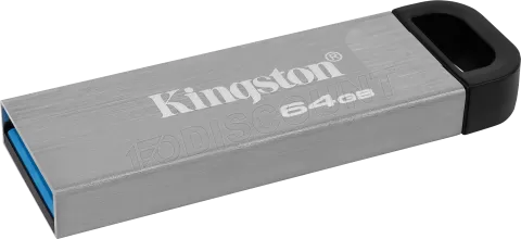 Photo de Clé USB 3.2 Kingston DataTraveler Kyson - 64Go (Gris/Noir)