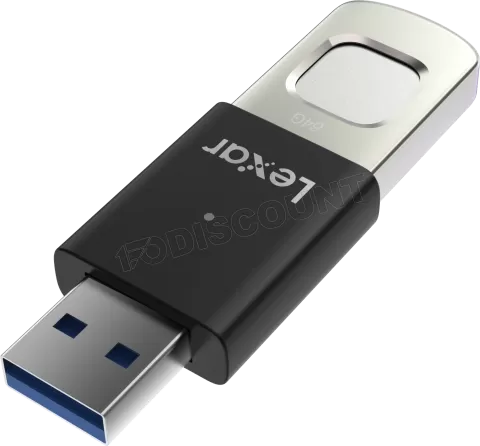 Photo de Clé USB 3.2 sécurisée Lexar JumpDrive Fingerprint F35 Pro - 64Go (Noir)