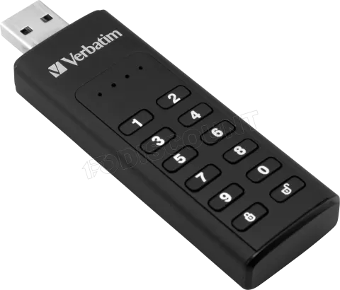 Photo de Clé USB 3.2 sécurisée Verbatim - 128Go (Noir)