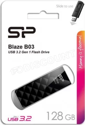 Photo de Clé USB 3.2 Silicon Power Blaze B03 - 128Go (Noir)