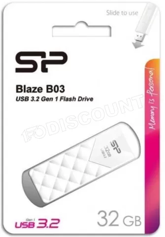 Photo de Clé USB 3.2 Silicon Power Blaze B03 - 32Go (Blanc)