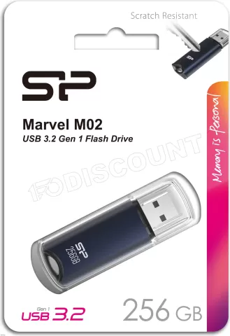 Photo de Clé USB 3.2 Silicon Power Marvel M02 - 256Go (Bleu)