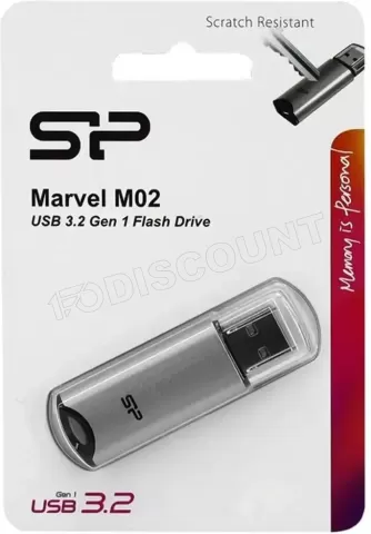 Photo de Clé USB 3.2 Silicon Power Marvel M02 - 32Go (Argent)