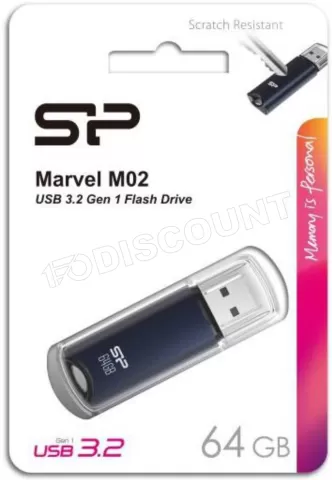 Photo de Clé USB 3.2 Silicon Power Marvel M02 - 64Go (Bleu)