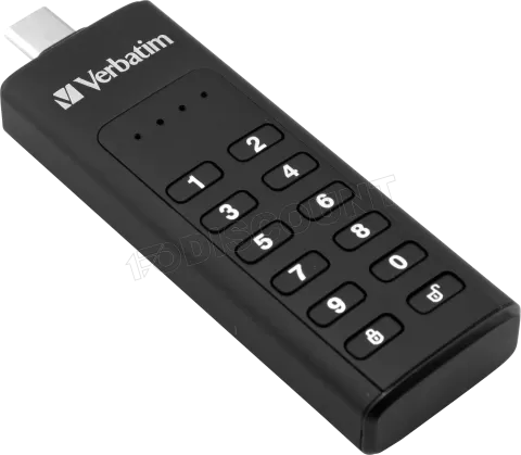 Photo de Clé USB 3.2 Type C sécurisée Verbatim - 64Go (Noir)