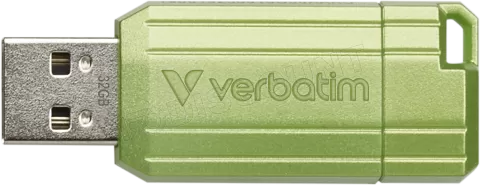Photo de Clé USB-A Verbatim PinStripe - 32Go (Vert)