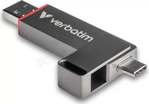 Photo de Clé USB-A/C 3.2 Verbatim Dual QuickStick - 1To (Noir)