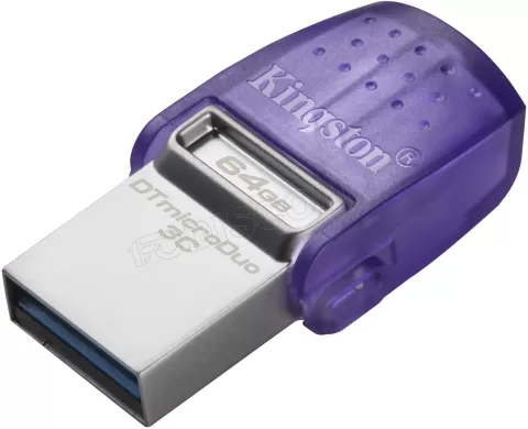 Photo de Clé USB-C 3.2 Kingston DataTraveler MicroDuo 3C - 64Go