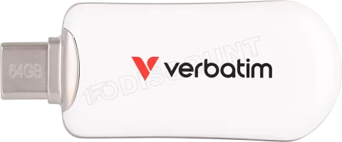 Photo de Clé USB-C 3.2 Verbatim Plectra - 128Go (Blanc)