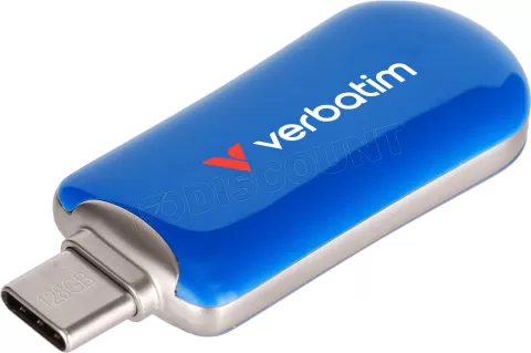 Photo de Clé USB-C 3.2 Verbatim Plectra - 128Go (Bleu)