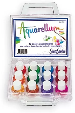 Photo de Coffret Sentosphère - Aquarellum 12 encres