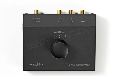 Photo de Commutateur audio analogique Nedis 3 entrées - 1 sorties