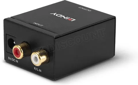 Photo de Convertisseur Lindy RCA vers Toslink-Coaxial (Noir)