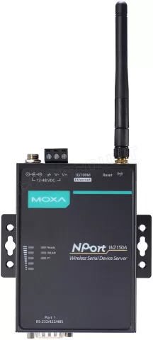 Photo de Convertisseur Série/Wi-Fi Moxa NPort W2250A (Noir)