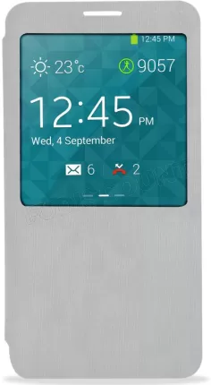 Photo de Coque pour Galaxy Note 3 à rabat avec fenetre (S-View) - Blanc