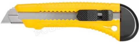 Photo de Cutter universel plastique FixPoint / Goobay 18mm (Noir/Jaune)