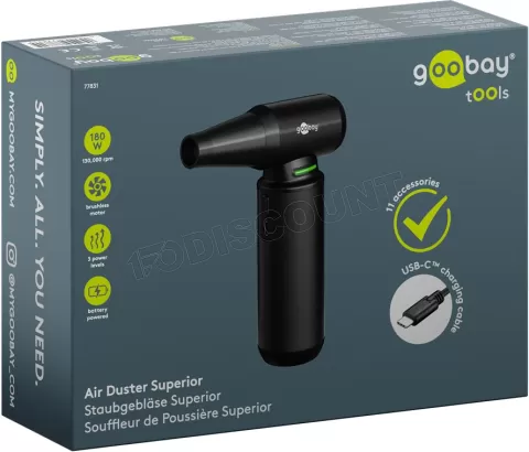 Photo de Dépoussiéreur sans fil Superior Goobay (Noir)