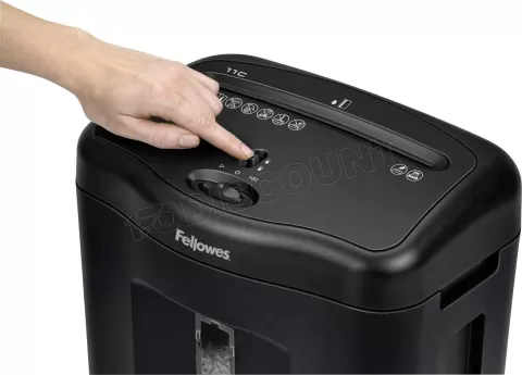 Photo de Destructeurs de documents Fellowes Powershred 11C avec panier (Noir)