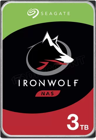 Photo de Disque Dur 3,5" Seagate IronWolf 3To  256Mo - S-ATA