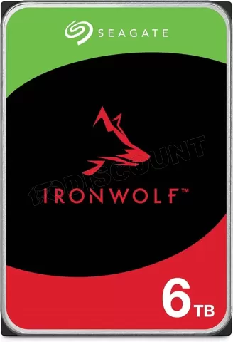 Photo de Disque Dur 3,5" Seagate IronWolf 6To 256Mo - S-ATA