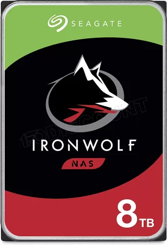 Photo de Disque Dur 3,5" Seagate IronWolf 8To  - S-ATA