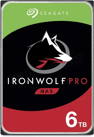 Photo de Disque Dur 3,5" Seagate IronWolf Pro 6To  - S-ATA