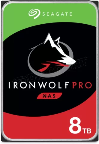 Photo de Disque Dur 3,5" Seagate IronWolf Pro 8To  - S-ATA