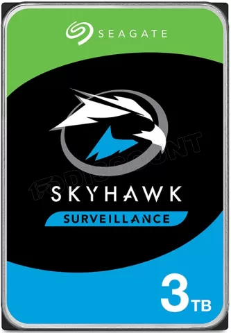 Photo de Disque Dur 3,5" Seagate Skyhawk 3To  - S-ATA