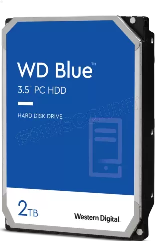 Photo de Disque Dur 3,5" Western Digital Blue 2To  - S-ATA 7200 trs/mn