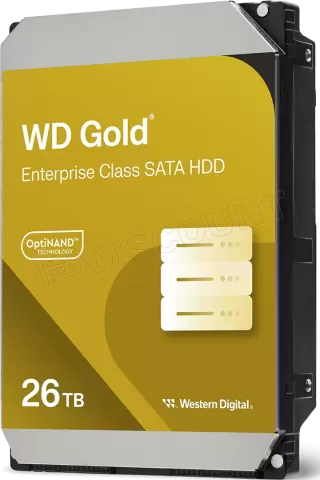 Photo de Disque Dur 3,5" Western Digital Gold Enterprise 26To - S-ATA