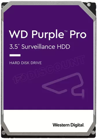 Photo de Disque Dur 3,5" Western Digital Purple Pro 10To 256Mo - S-ATA