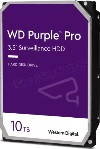 Photo de Disque Dur 3,5" Western Digital Purple Pro 10To  - S-ATA