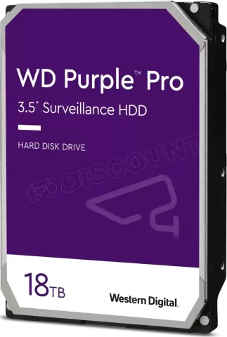 Photo de Disque Dur 3,5" Western Digital Purple Pro 18To  - S-ATA