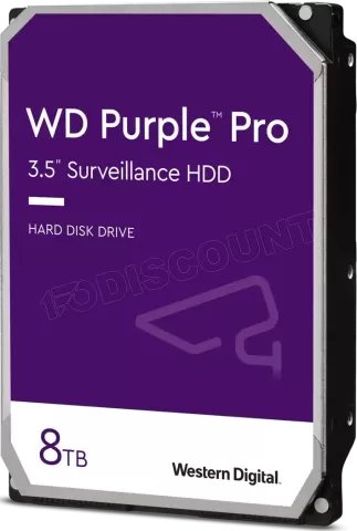 Photo de Disque Dur 3,5" Western Digital Purple Pro 8To  - S-ATA