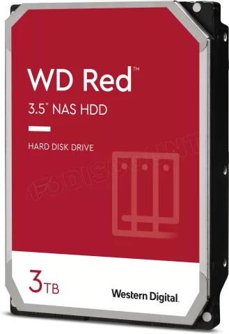 Photo de Disque Dur 3,5" Western Digital Red 3To  - S-ATA