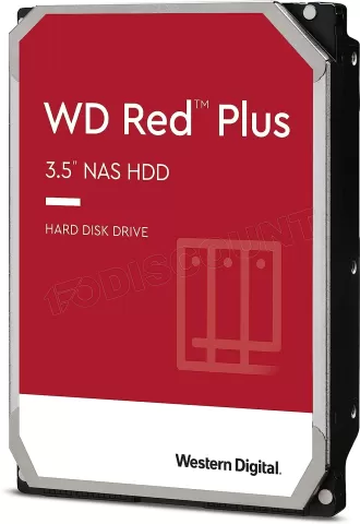 Photo de Disque Dur 3,5" Western Digital Red Plus 2To 64Mo - S-ATA 3,5"