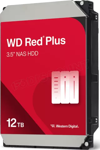 Photo de Disque Dur 3,5" Western Digital Red Plus NAS 12To 512Mo - S-ATA 3,5"