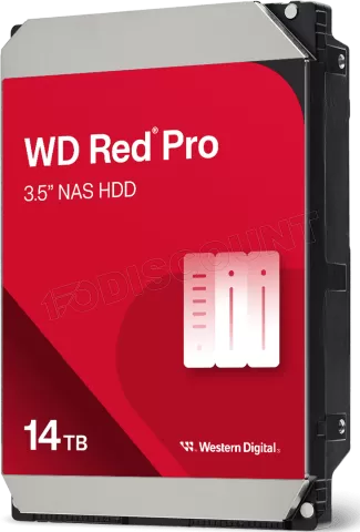 Photo de Disque Dur 3,5" Western Digital Red Pro NAS 14To 512Mo - S-ATA