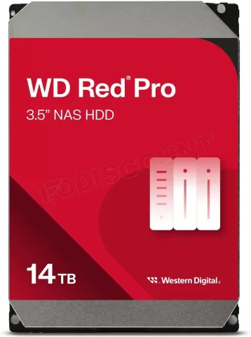 Photo de Disque Dur 3,5" Western Digital Red Pro NAS 14To 512Mo - S-ATA