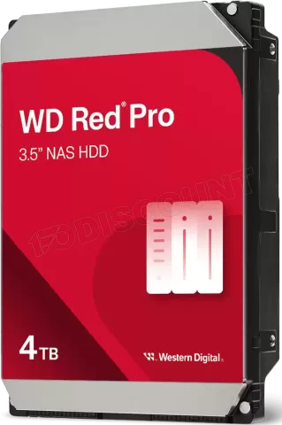 Photo de Disque Dur 3,5" Western Digital Red Pro NAS 4To 256Mo - S-ATA