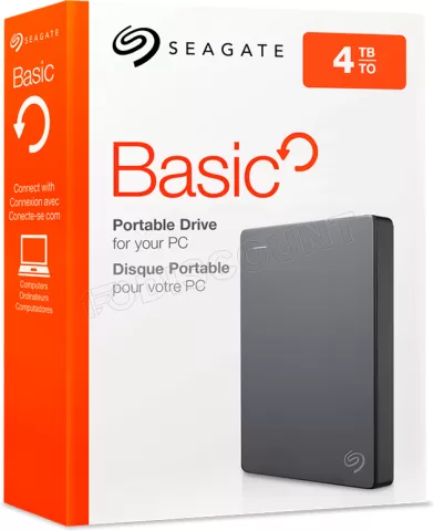 Photo de Disque Dur externe Seagate Basic - 4To  (Gris)