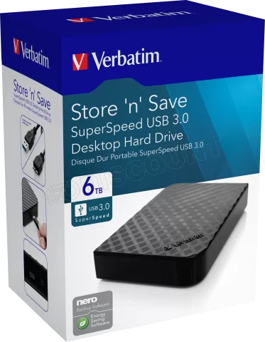 Photo de Disque Dur externe Verbatim Store'N'Save - 4To  (Noir)