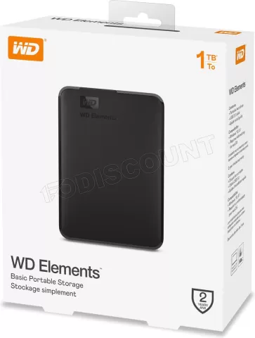 Photo de Disque Dur externe Western Digital Elements Portable - 1To  (Noir)