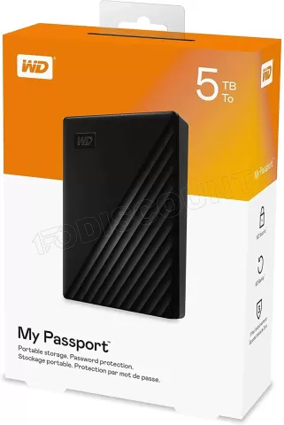 Photo de Disque Dur externe Western Digital My Passport - 5To  (Noir)