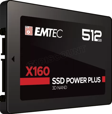 Photo de Disque SSD Emtec X160 Power Plus 512Go - S-ATA 2,5" (Bulk)