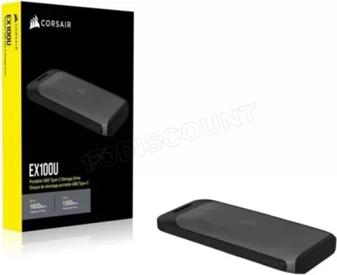 Photo de Disque SSD externe Corsair EX100U - 1To (Noir)