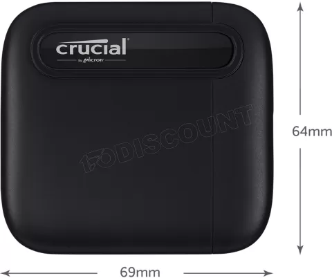 Photo de Disque SSD externe Crucial X6 - 2To  (Noir)