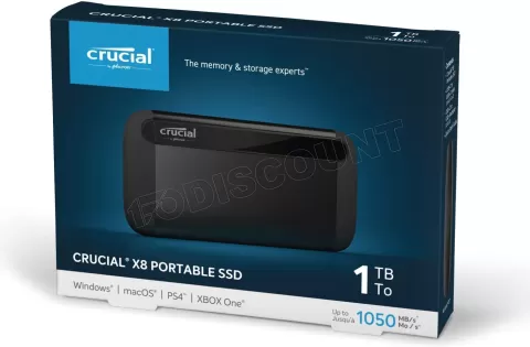 Photo de Disque SSD externe Crucial X8 - 1To  (Noir)